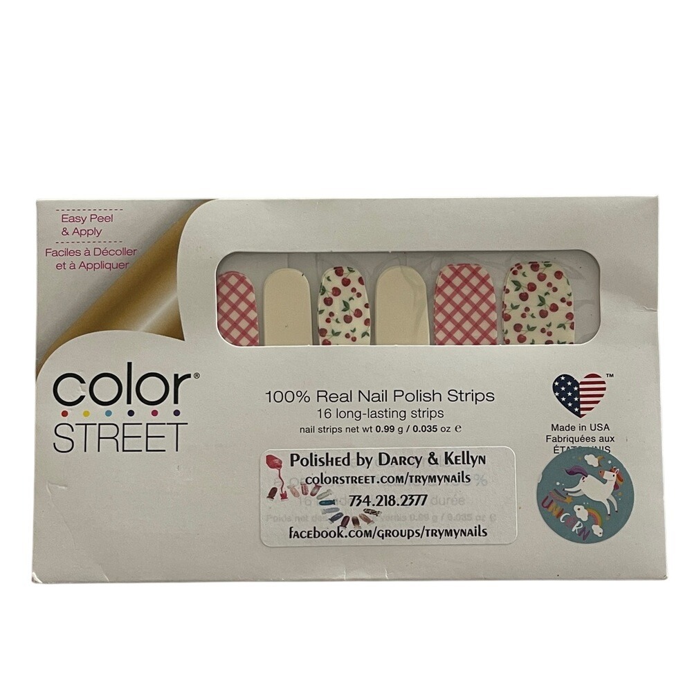 Color Street Cherry Picked Nail Polish Strips NEW‎